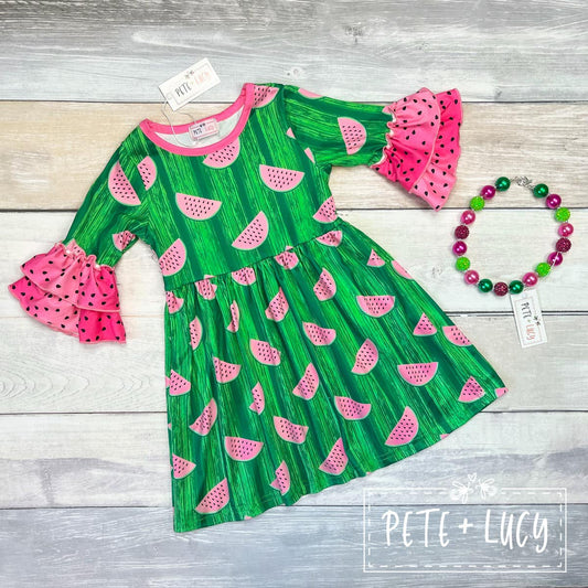 Juicy Watermelon Dress